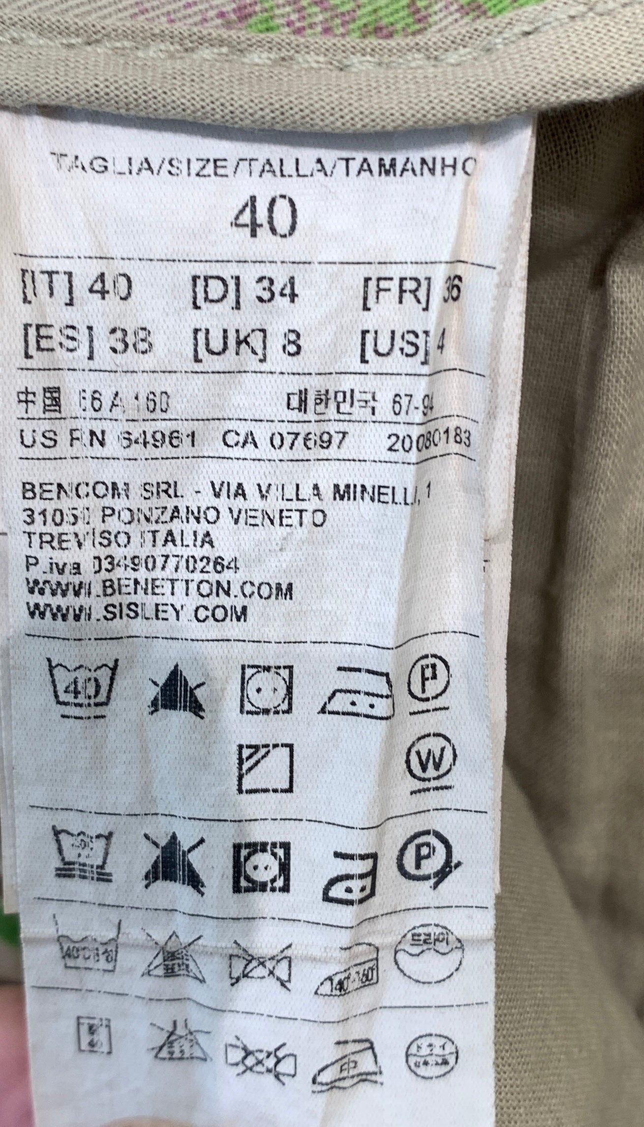 Benetton Bukser